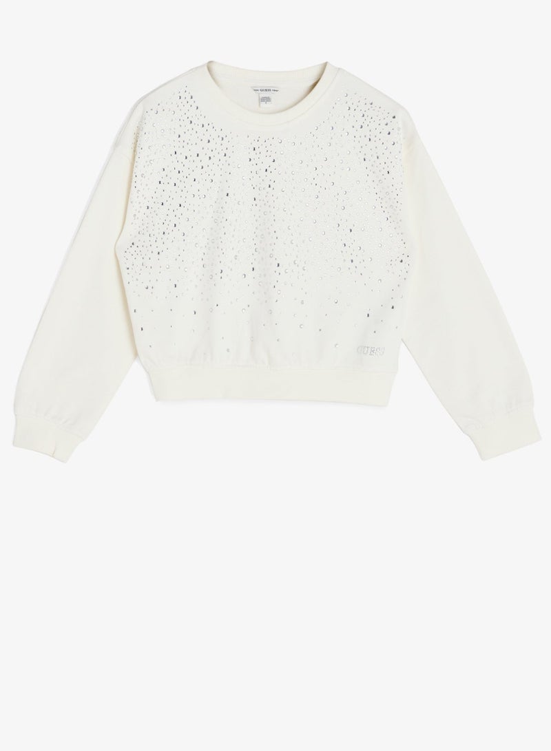 GUESS Kids Oversize Long Sleeve Active Top - Image 2