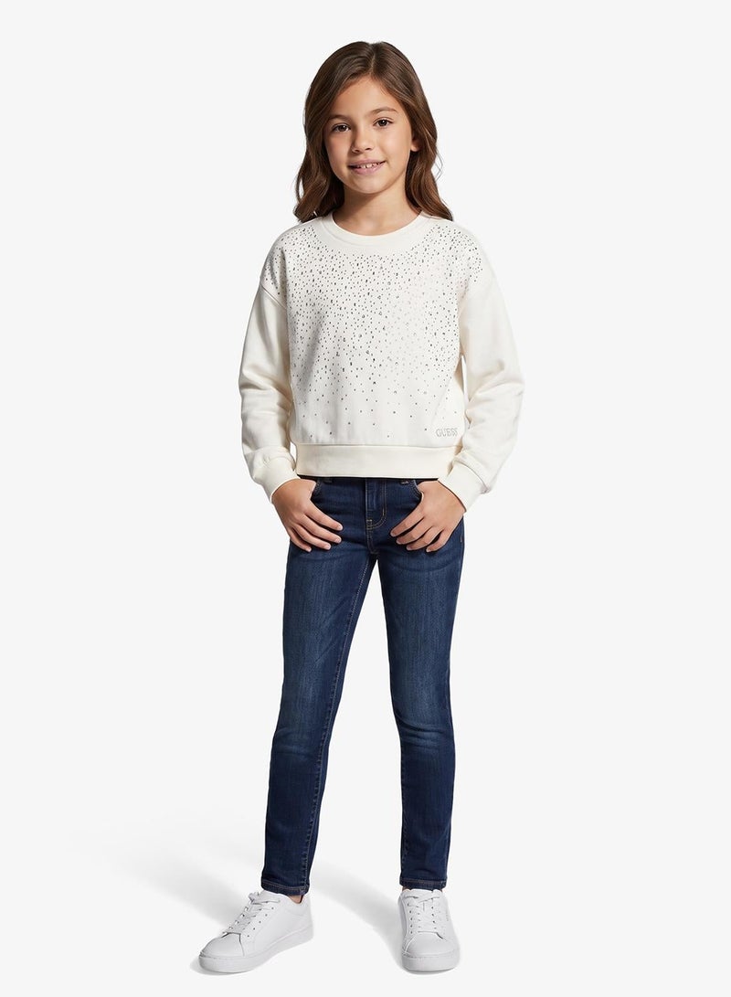 GUESS Kids Oversize Long Sleeve Active Top - Image 1