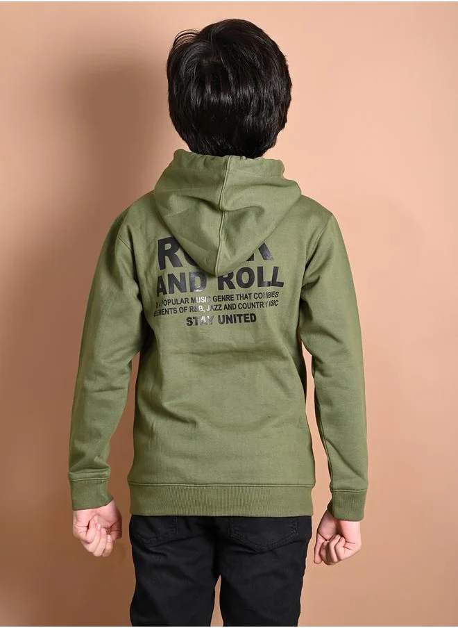 ليل بيكس Solid Plain Full Sleeves Sweatshirt