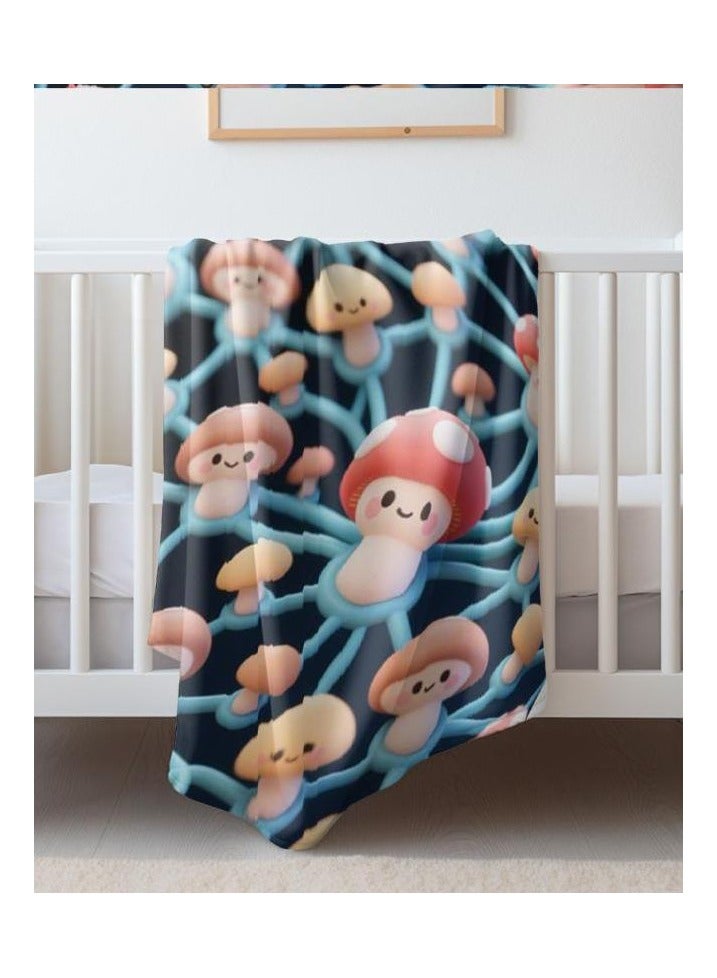 general Children's or student cartoon flannel thin blanket (warm and comfortable, suitable for sleep, games) 100cm*150cm - 1147 - Image 1
