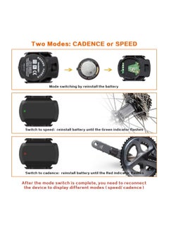 SYOSI Cadence Sensor, Wireless Bluetooth or ANT and  Bike Computer RPM Sensor for Road Bike or Spinning Bike and Trainers Compatible with Onelap, Wahoo Fitness, Zwift, Strava  - Image 4