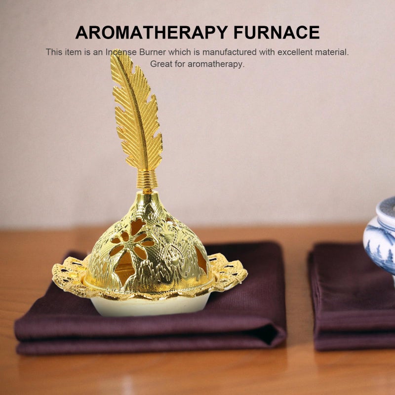Metal Arabian Incense Burner Retro Aroma Censer Holder For Aromatherapy Meditation Desktop Home Decor - Image 5
