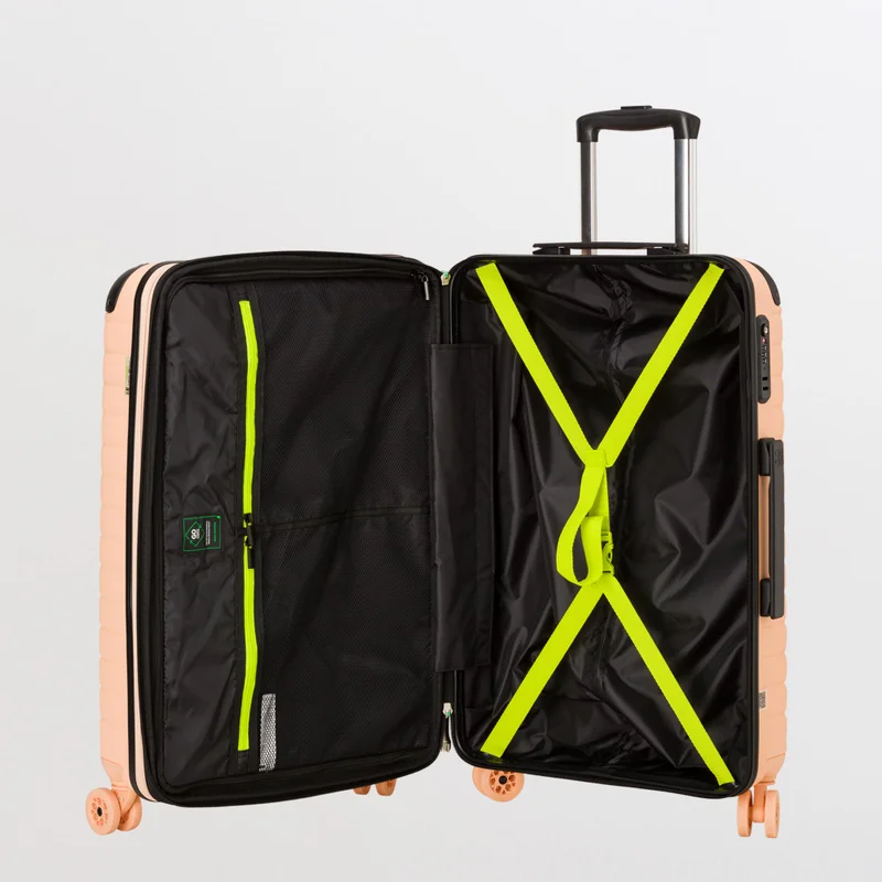 Carpisa Peach Hard Trolleys M-Gotech Green Fw  | Best Price UAE