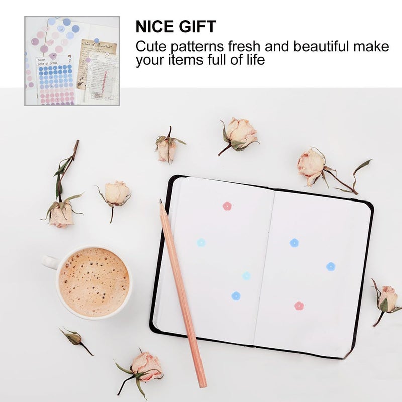 DIY Decorative Planner Stickers Set 9pcs Sundae Bubbles Cream for Scrapbooking Journaling - Image 4