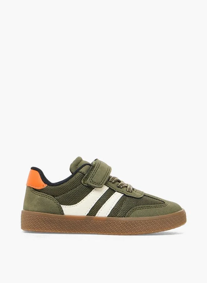 جونيورز Boys Hook & Loop Ankle School Sneakers