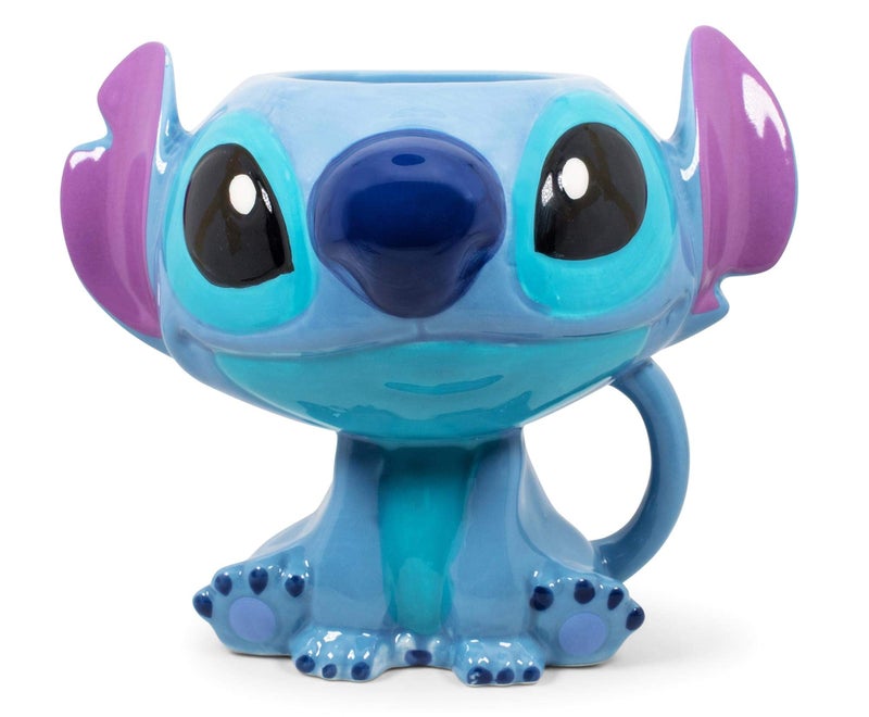 Disney Lilo & Stitch 3D Sculpted Ceramic Coffee Mug | Official Disney Kitchen Accessories | Collectible Drinkware For Home Kitchen Bar Set | Holds 15 Ounces - Image 1