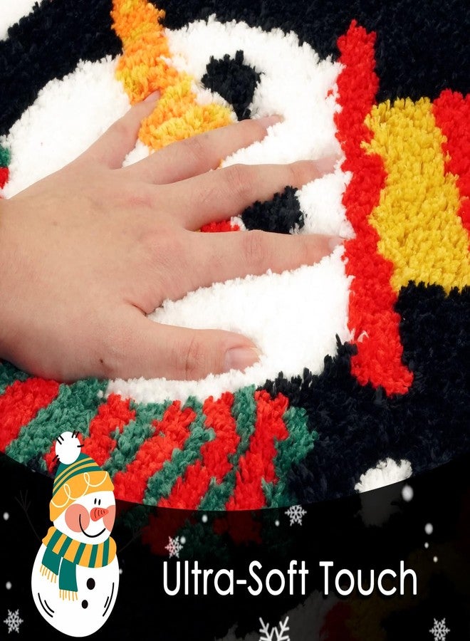 موكسيكا سجادة حمام موكسيكا كريسماس جوي - سجاد حمام لطيف غير قابل للانزلاق، مقاس 20×32 بوصة - Image 3