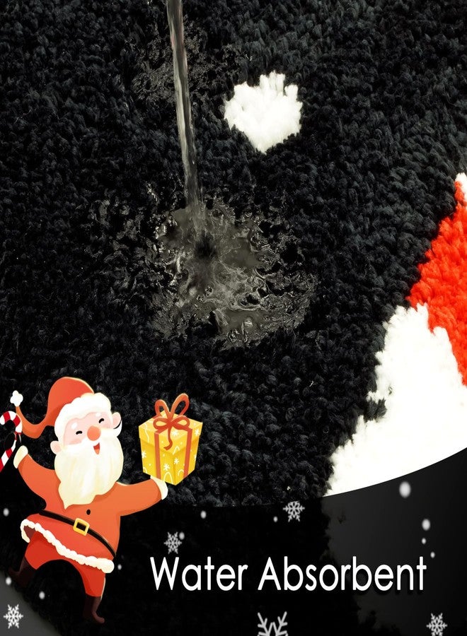 موكسيكا سجادة حمام موكسيكا كريسماس جوي - سجاد حمام لطيف غير قابل للانزلاق، مقاس 20×32 بوصة - Image 4