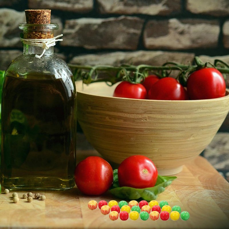 Realistic Artificial Mini Foam Apples Set 60 Pcs Red Green Yellow For Home Kitchen Decoration - Image 5