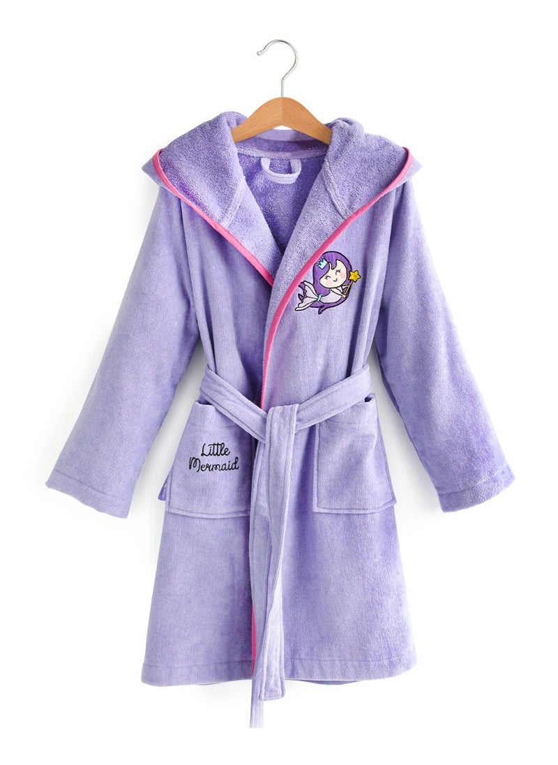 Milk & Moo - Milk&Moo Little Mermaid Kids Bath Robe - Image 1