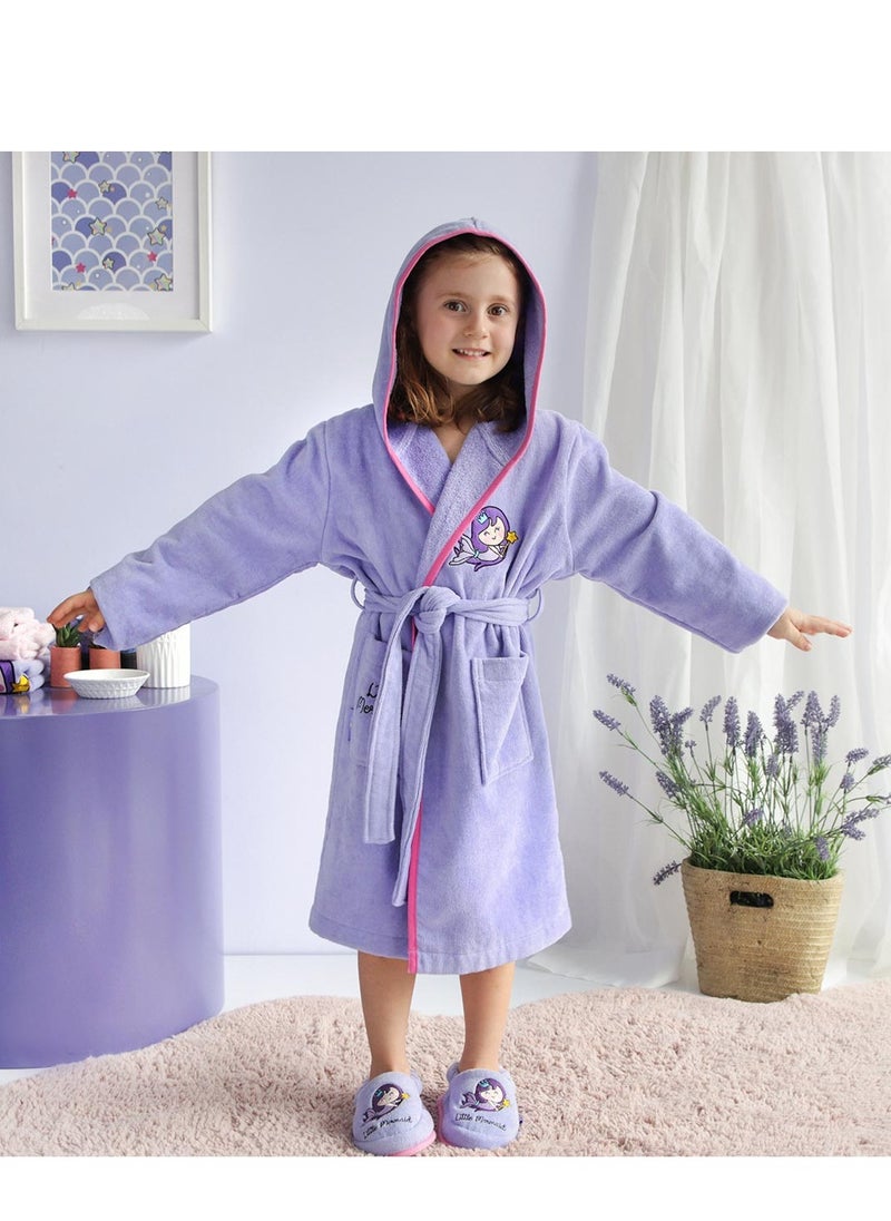 Milk & Moo - Milk&Moo Little Mermaid Kids Bath Robe - Image 1