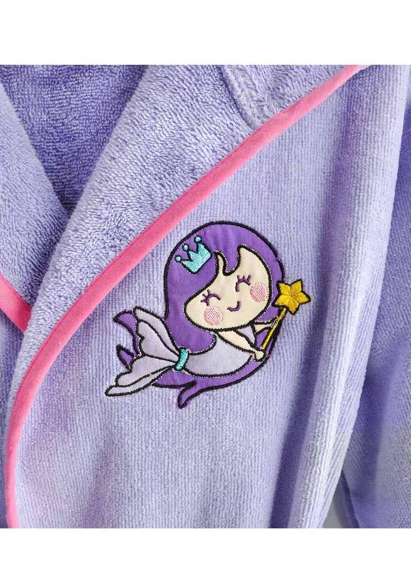Milk & Moo - Milk&Moo Little Mermaid Kids Bath Robe - Image 1