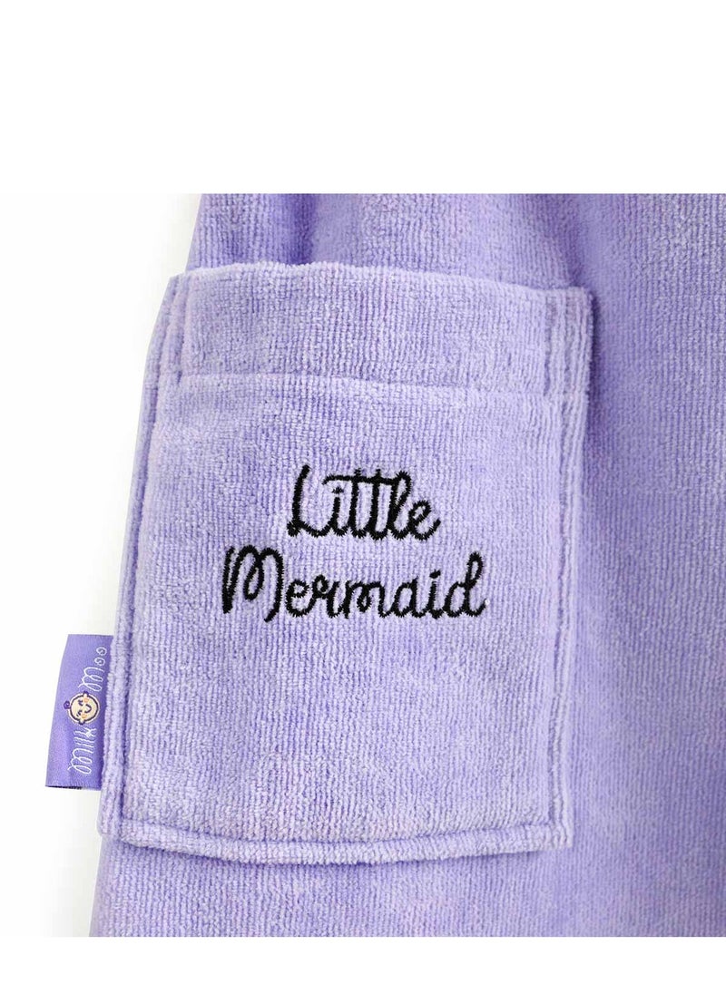 Milk & Moo - Milk&Moo Little Mermaid Kids Bath Robe - Image 1