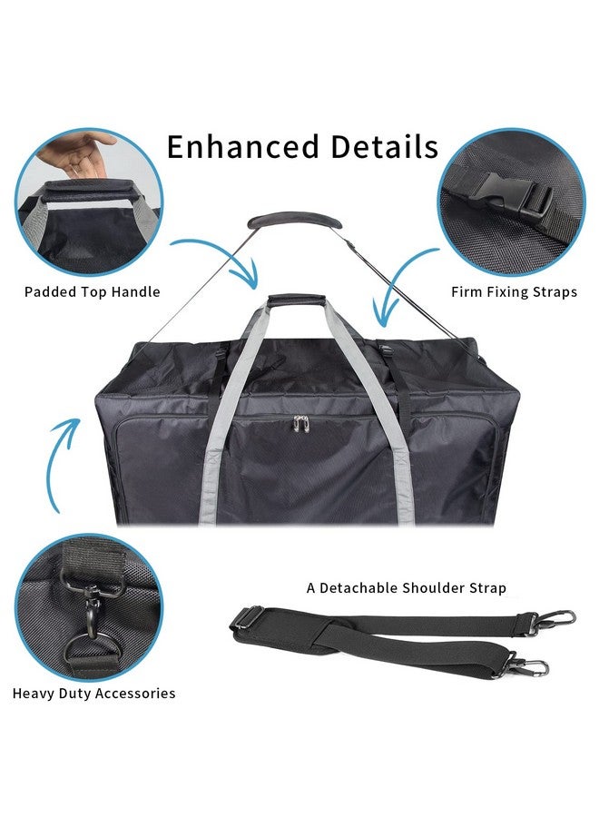 Hap Tim Stroller Travel Bag for Airplane, Protective Carry Handles and Detachable Padded Shoulder Strap, Large Storage Bag for Baby Travel Essentials, Dark Grey (STB-2281) - Image 5