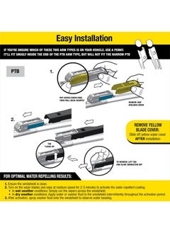 Rain-X 5079281-2 Latitude 2-In-1 Wiper Blades, 26 Inch Windshield Wipers (Pack Of 1), Automotive Replacement Windshield Wiper Blades With Patented Rain-X Water Repellency Formula  - Image 4
