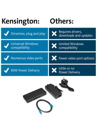 SD4839P  USB-C Docking Station 10Gbps Triple Video Driverless  with 85W Power Delivery, Easy Installation, 2 x DisplayPort++ 1.4, USB-A & HDMI 2.0 Ports, 3 Multi Screen Dock - pzsku/ZA023097D95BAD60F5302Z/45/1750172926/848fbaf7-99b7-4b87-918b-8ff8d91f6b50