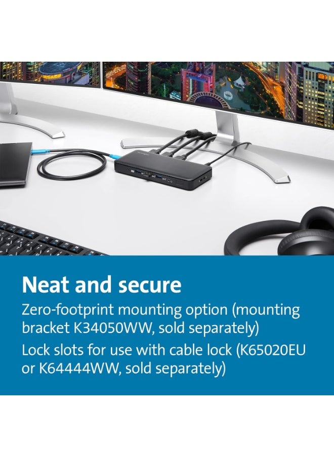 SD4839P  USB-C Docking Station 10Gbps Triple Video Driverless  with 85W Power Delivery, Easy Installation, 2 x DisplayPort++ 1.4, USB-A & HDMI 2.0 Ports, 3 Multi Screen Dock