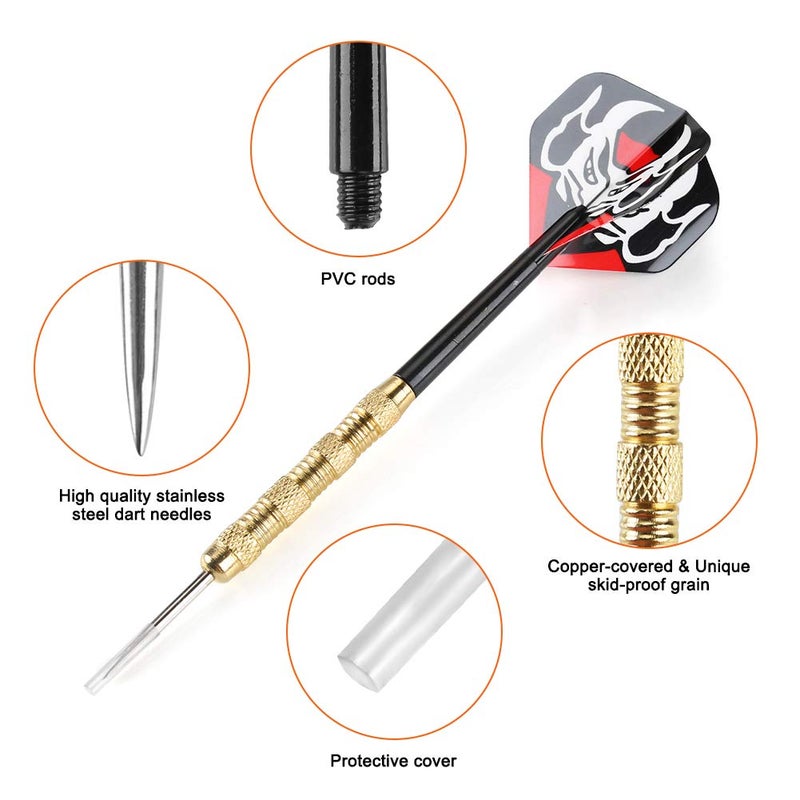 Accmor Metal Tip Darts, Steel Tip Darts, Professional Metal Darts, Darts Metal Tip Set, Metal Darts for Dartboard,24 pcs ï»¿ - Image 3