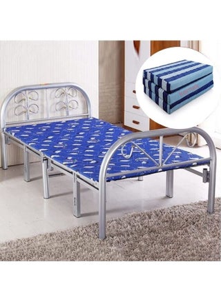 Folding Bed with Foam Folding Mattress Portable Single Folding Mattress Size 180x90 CM, Heavy Duty Steel Frame Size 90x190 Centimeters - pzsku/ZA02316E924CE07301B49Z/45/_/1667226752/8d7b40c4-d15b-49bb-a7ea-ecbe04d4f94d