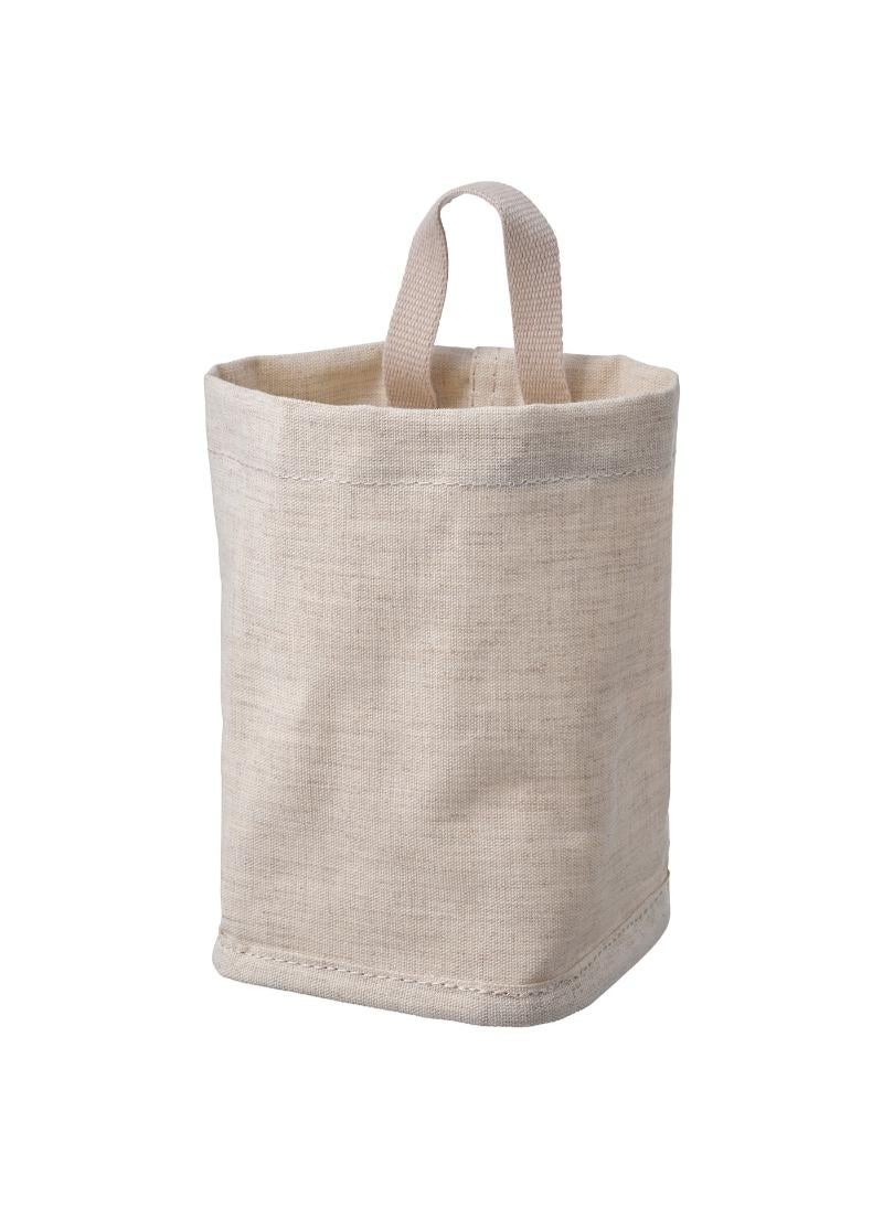 Storage Basket Textile Beige 10X10X15 Cm