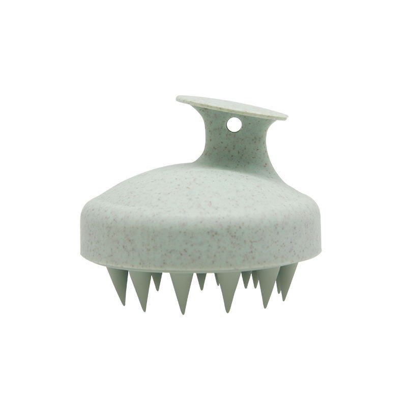 Silicone Round Head Shampoo Brush Wheat Straw Shampoo Brush Shampoo Hair Scratcher Scratches And Relieves Scalp Massage Comb - Image 4