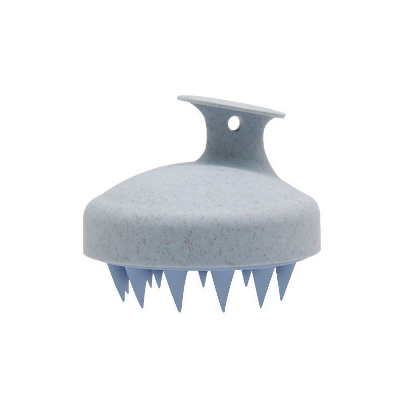 Silicone Round Head Shampoo Brush Wheat Straw Shampoo Brush Shampoo Hair Scratcher Scratches And Relieves Scalp Massage Comb - Image 1