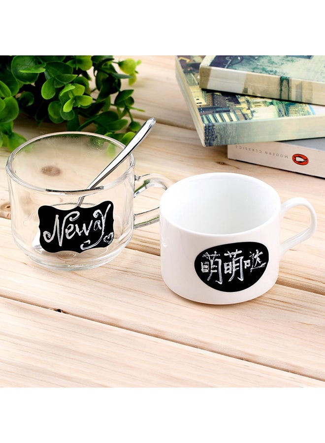 36-Piece Blackboard Sticker Set - Black Color - Image 2