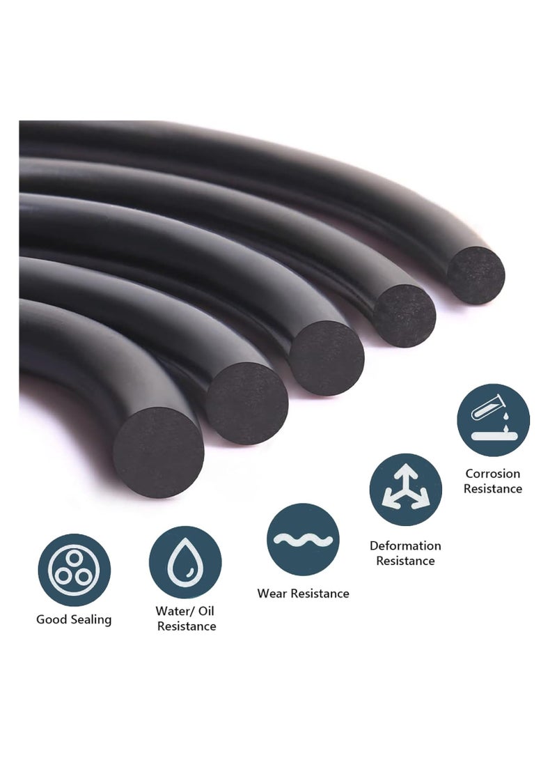 VIUAUAX 360 Pcs Rubber O-Rings Assortment Kit,24 Sizes Nitrile Rubber O-Rings Sealing Kits,Assorted Metric Sealing Washer for Automotive Faucet Pressure Plumbing Sealing Repair - Image 2