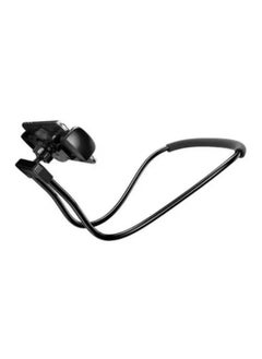 360-Degree Lazy Neck Mobile Phone Holder Black Lazy Cell Phone Holder - Universal Phone Holder to Wear Around Neck Lazy Bracket Free Rotating Smart Mobile Phone Mount Stand