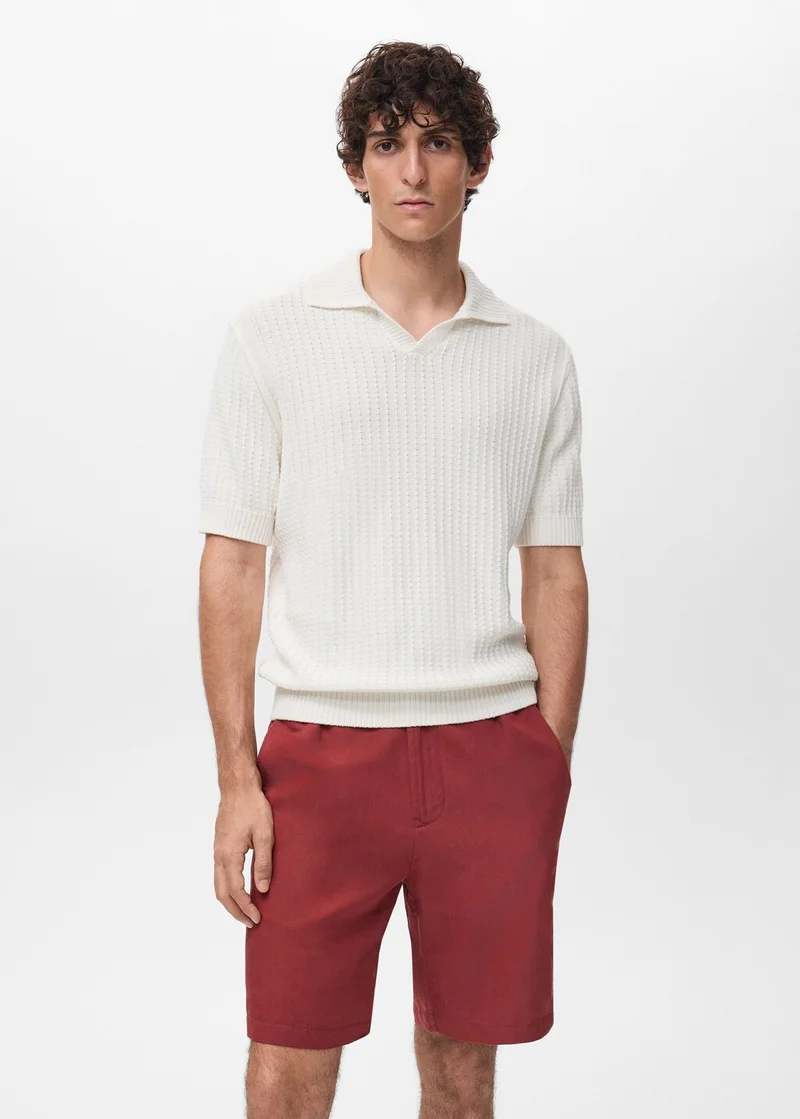 مانجو مان 100% cotton knitted polo structure