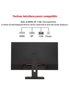FlashHawk 23.8 inch IPS Flat Screen Gaming Monitor with Frameless Full HD (1920x1080) VA Display,165Hz Refresh Rate ,USB HDMI and DP Input Black  - Image 2