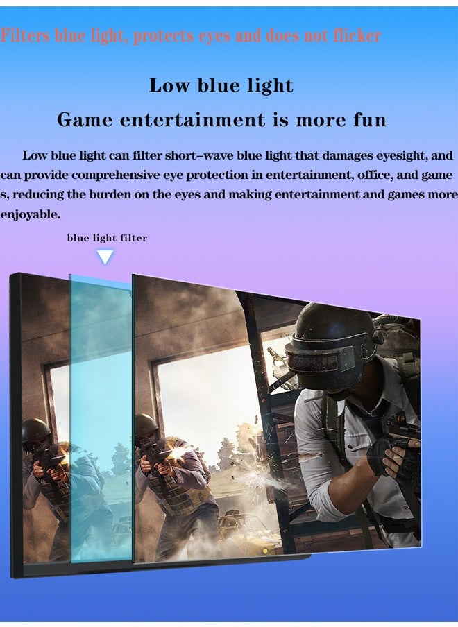 FlashHawk - 23.8 inch IPS Flat Screen Gaming Monitor with Frameless Full HD (1920x1080) VA Display,165Hz Refresh Rate ,USB HDMI and DP Input Black - Image 1