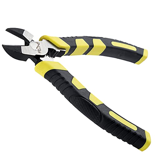 HQCollection 6 Inch Industrial Diagonal Cutting Pliers - High Leverage Side Cutters with Hardened Blades, CR-V Steel, Anti-Rust Finish for Electronics & Cable Work - Image 1