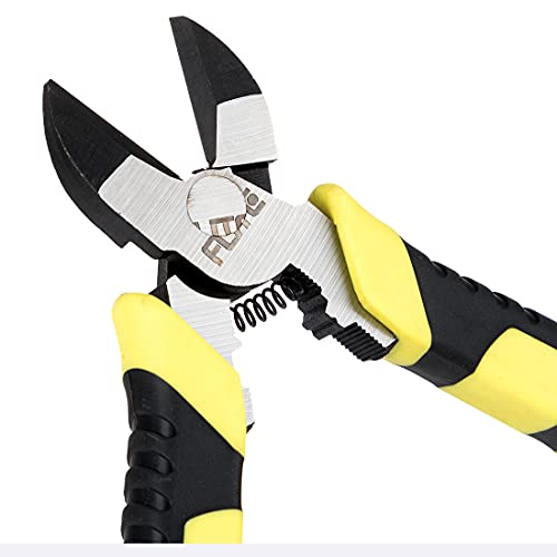 HQCollection 6 Inch Industrial Diagonal Cutting Pliers - High Leverage Side Cutters with Hardened Blades, CR-V Steel, Anti-Rust Finish for Electronics & Cable Work - Image 3