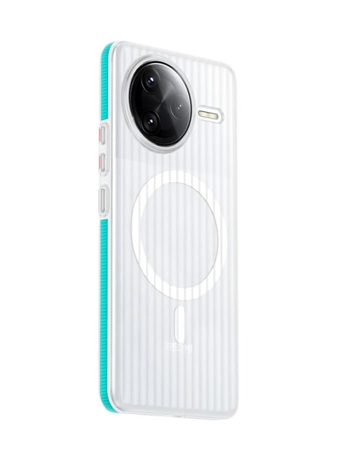 Case Compatible Xiaomi Poco F7 Ultra 5G Case with Corrugated Magnetic Cover Matte Translucent Shock and Scratch Resistant Hard Back Case for POCO F7 Ultra