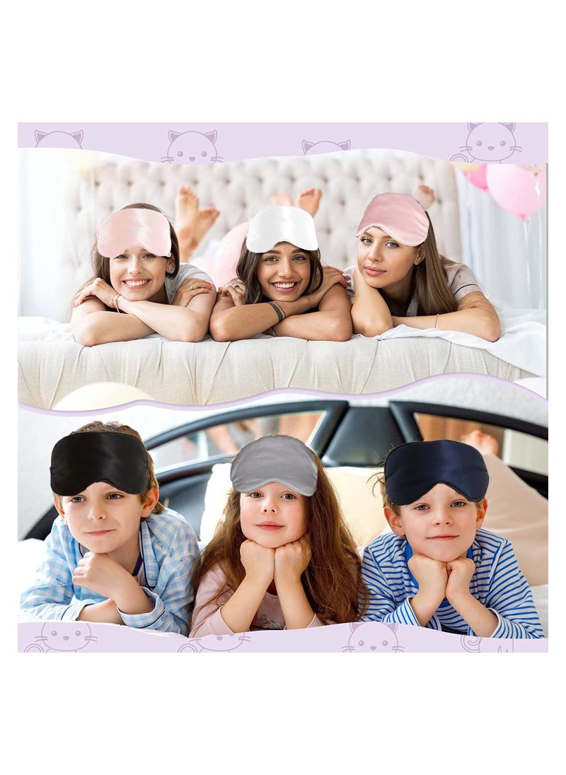 3pcs Dressing Up Blindfold Mask Eye Cover With Elastic Strap