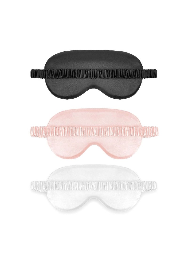 3pcs Dressing Up Blindfold Mask Eye Cover With Elastic Strap