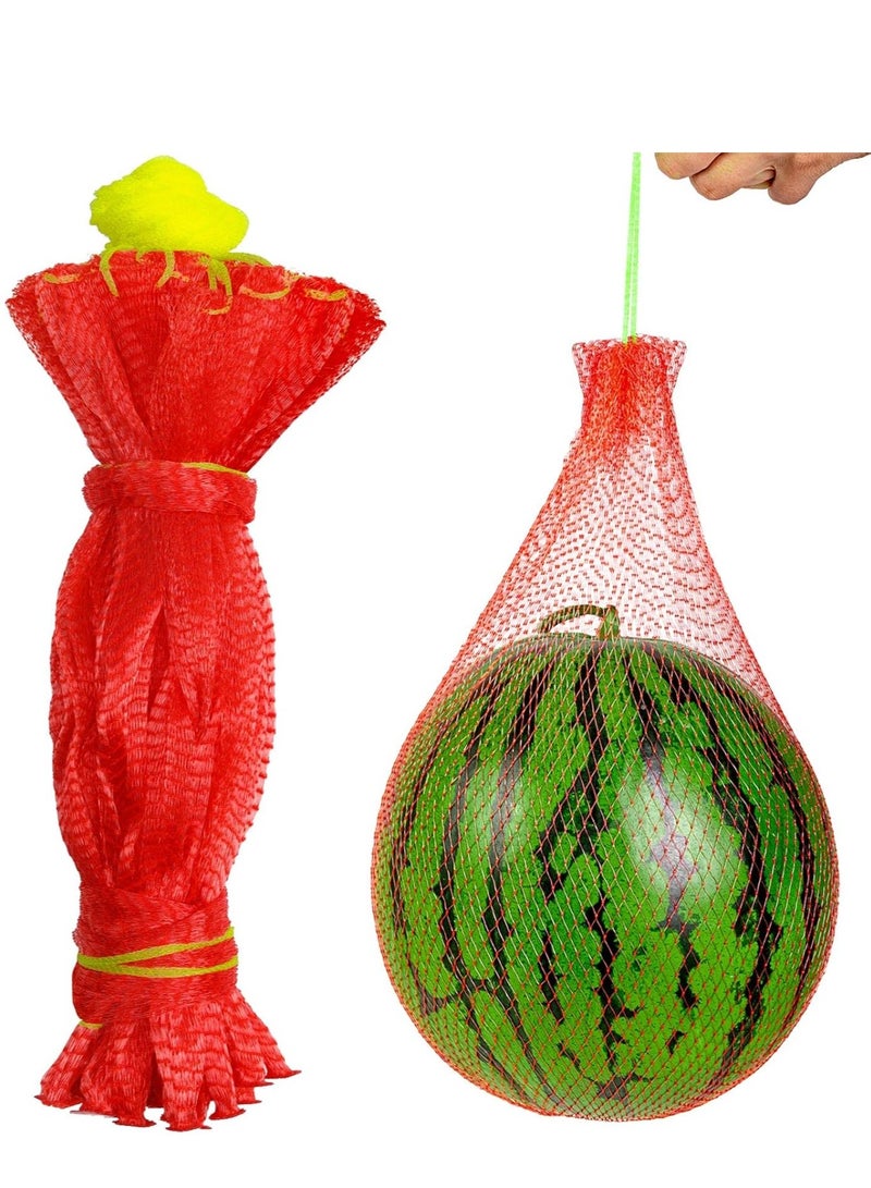 سونسر 50 قطعة من البطيخ الأرجوحة الشبكية ، 18 بوصة شبكة البطيخ الثقيلة لشبكة البطيخ لزراعة الحدائق العمودية ، شبكة البطيخ مع الرباط (16-22 رطلا) - Image 1