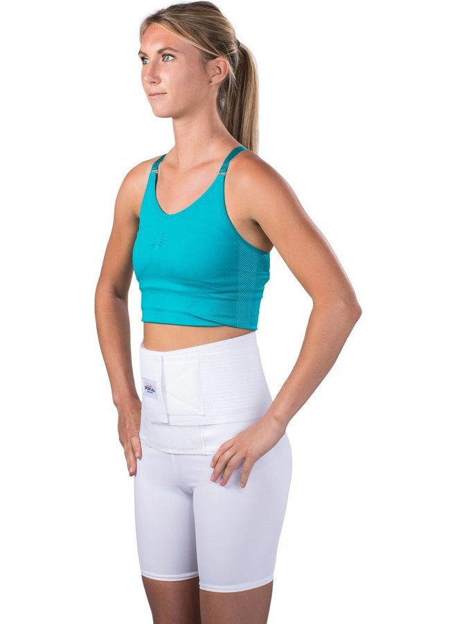 Saunders دعم الظهر S'port مع شورت ضغط أبيض: للرجال، كبير جداً (الخصر: 40" - 42") - Image 5