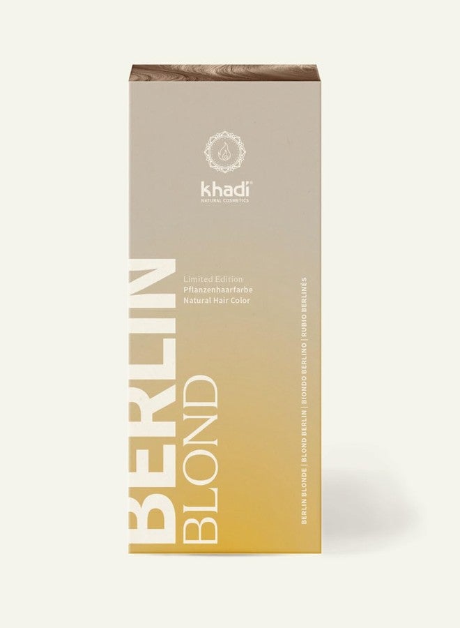 khadi BERLIN BLONDE Hair Color, colors your hair in an ashy-cool blonde tone,100% plant-based, natural & vegan, certified natural cosmetics, 3.5 oz - Image 1