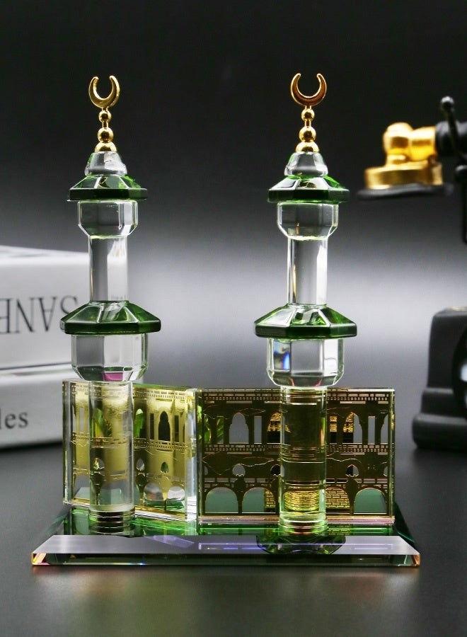 MHONGWEI Islamic Element Handicrafts, Home Decoration Gifts, Simplified Architectural Souvenirs, High-end Office Desktop Ornaments - Image 3