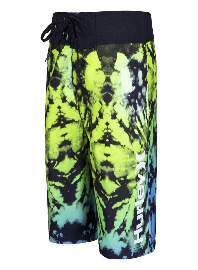 Hurley Boys' Board Shorts, Northern Lights Tie Dye, 4T - Image 1