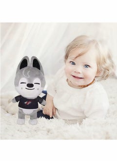 Excefore Plush Toy Stray Kids Stuffed Toy Gray Wolf Stuffed Animals Toy, Soft Plush Doll for Kids Adults Boy Girls Soft Stray Plush Birthday Gifts for Kids  - Image 2