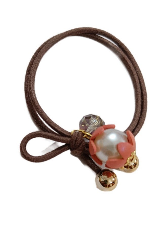 IBDA Rubber Bands with Knots in Light Blue, Khaki, Light Pink, Rose, Denim, Pack of 05 - Image 3