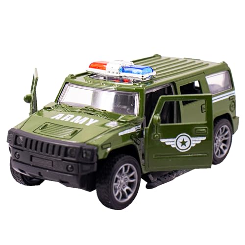 Toy Cloud Hummer Army Car 1:32 Scale Die-Cast Metal Toy with Opening Doors and Pull Back Action Realistic Toy Car - Image 2