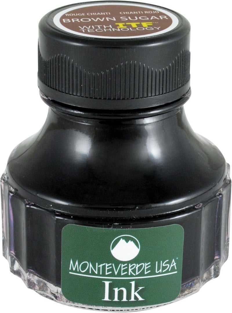 Monteverde USA Ink with ITF Technology, 90 ml Brown Sugar (G308BS) - Image 1