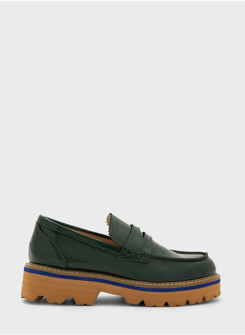 Ginger - Patent Chunky Loafers - Image 1