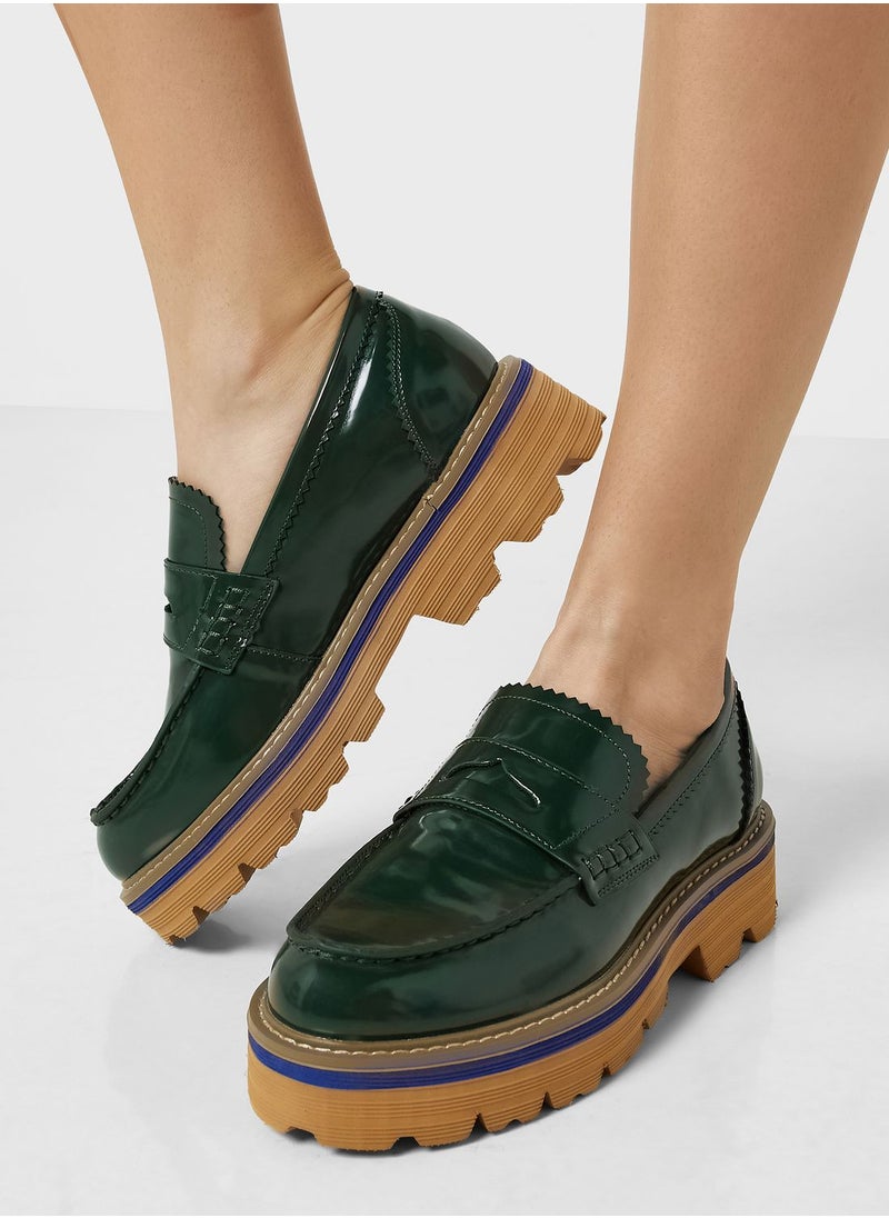 Ginger - Patent Chunky Loafers - Image 1