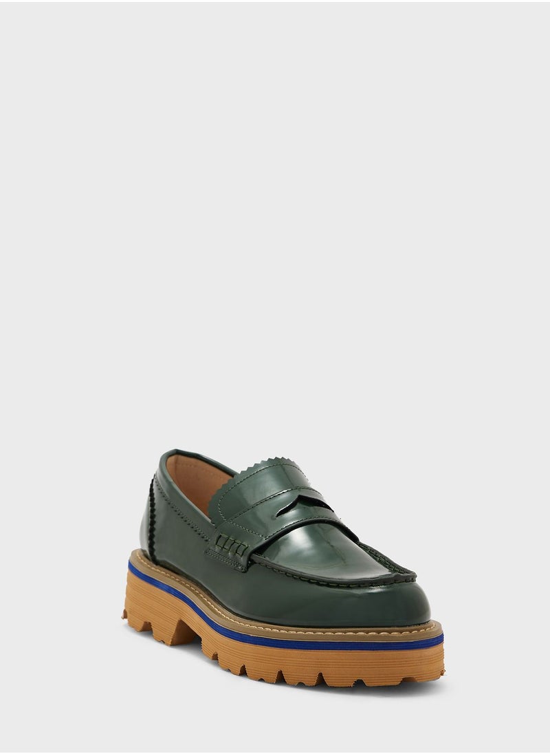 Ginger - Patent Chunky Loafers - Image 1
