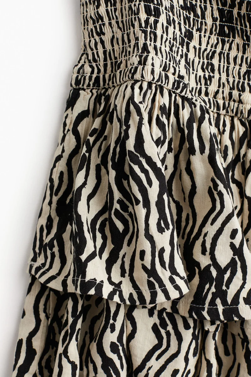 H&M Smock-waisted tiered skirt